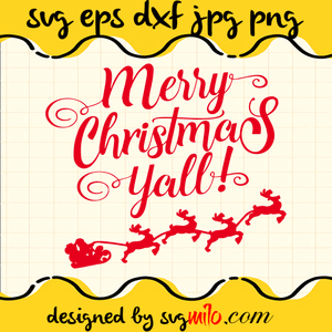 Merry Christmas  Yall SVG
