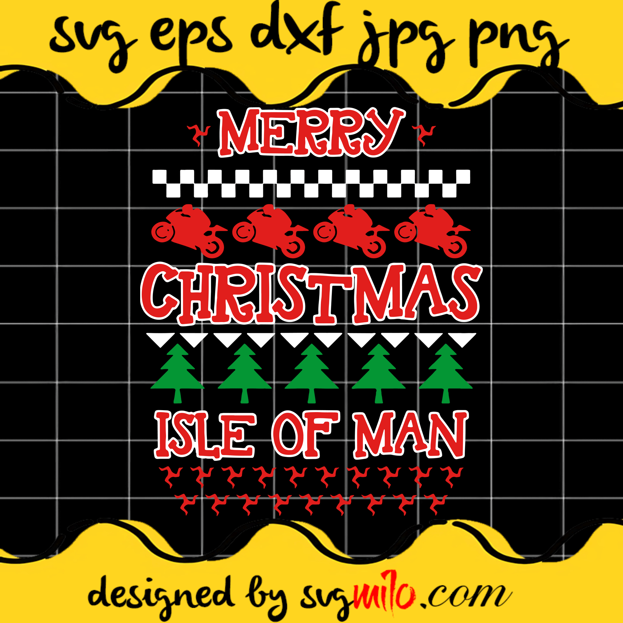 Merry Christmas Isle Of Man SVG, Christmas SVG