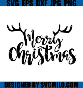 Merry-Christmas-Svg_-Christmas-Deer-Svg-Reindeer Xmas-Svg