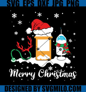 Merry-Christmas-Svg, Nurse-Svg_-Stethoscope-Svg_-Reindeer-Svg