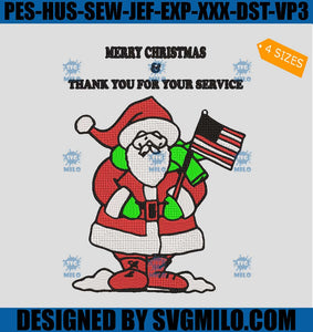 Merry-Christmas-_-Thank-You-For-Military-Veterans-Embroidery-Design_-Xmas-Embroidery-Design