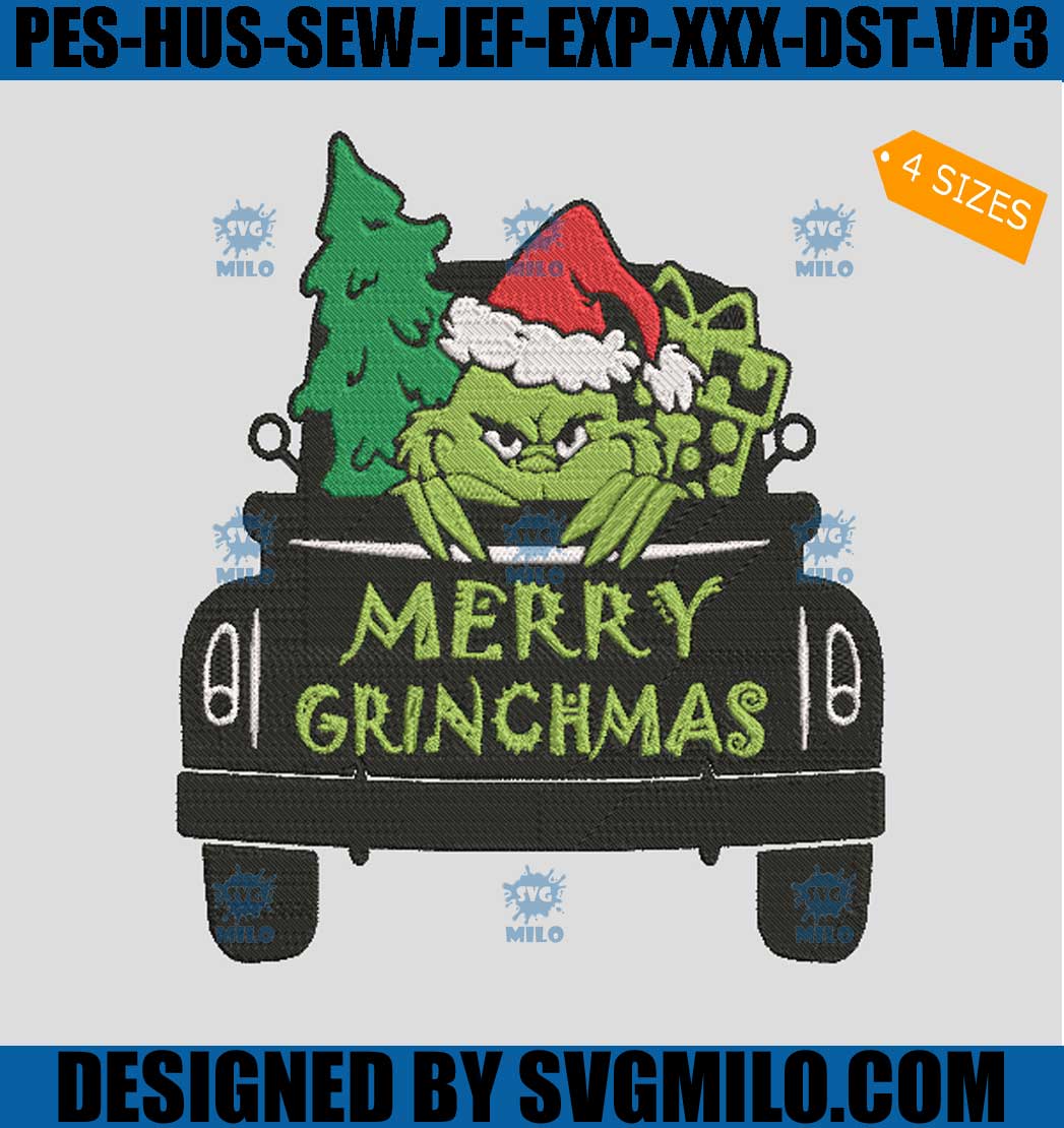 Merry-Grinchmas-Truck-Embroidery-Design_-Grinch-Truck-Christmas-Embroidery-Design