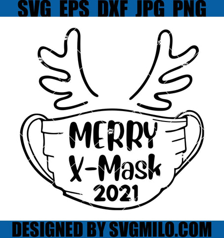 Merry-X-mask-2021-Svg_-Reindeer-Antlers-Svg_-Xmas-Svg