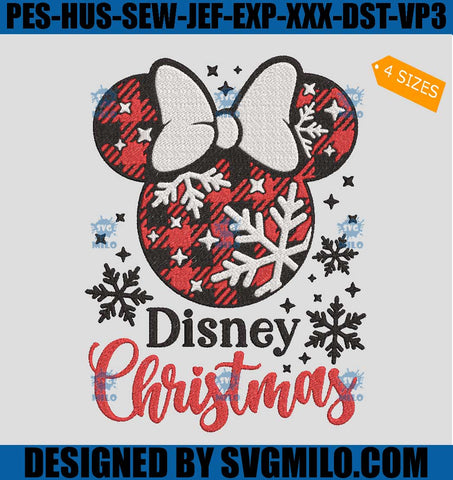 Minnie-Mouse-Christmas-Plaid-Embroidery-Design_-Minnie-Xmas-Embroidery-Design