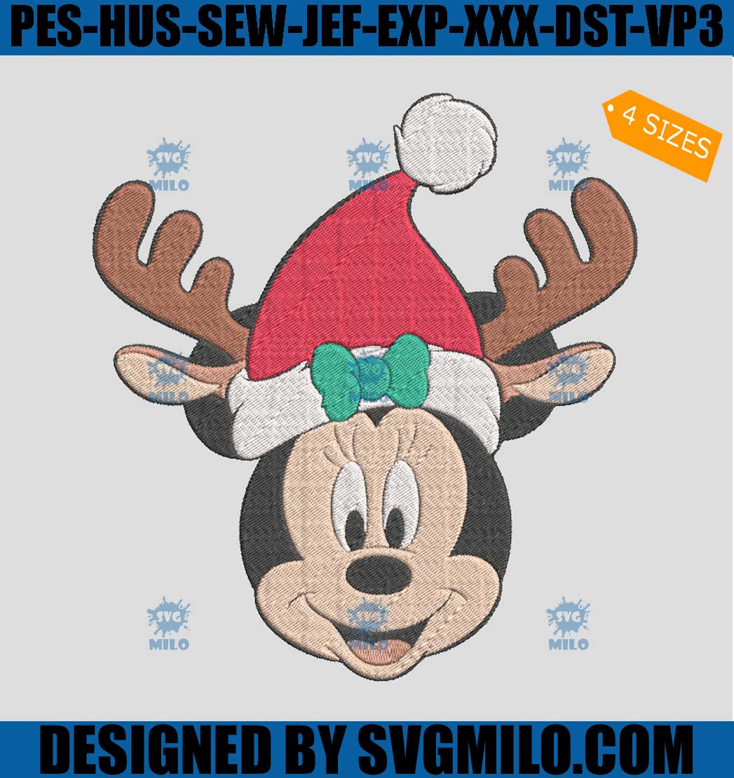    Minnie-Mouse-Reindeer-Ears-Embroidery-Design_-Santa-Hat-Mickey-Embroidery-Design