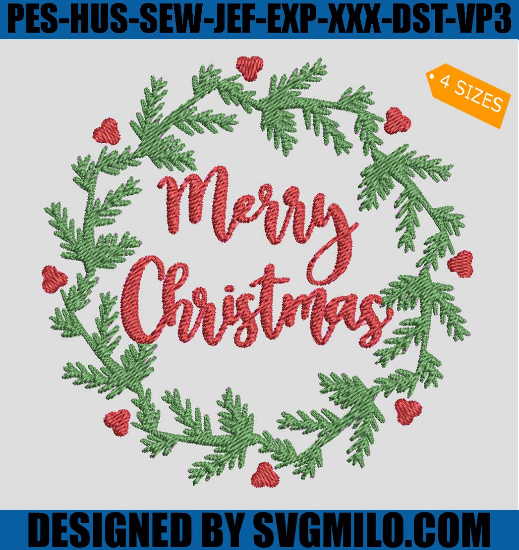 Mistletoe-Wreath-Merry-Christmas-Embroidery_-Mistletoe-Wreath-Xmas-Embroidery-Machine-File