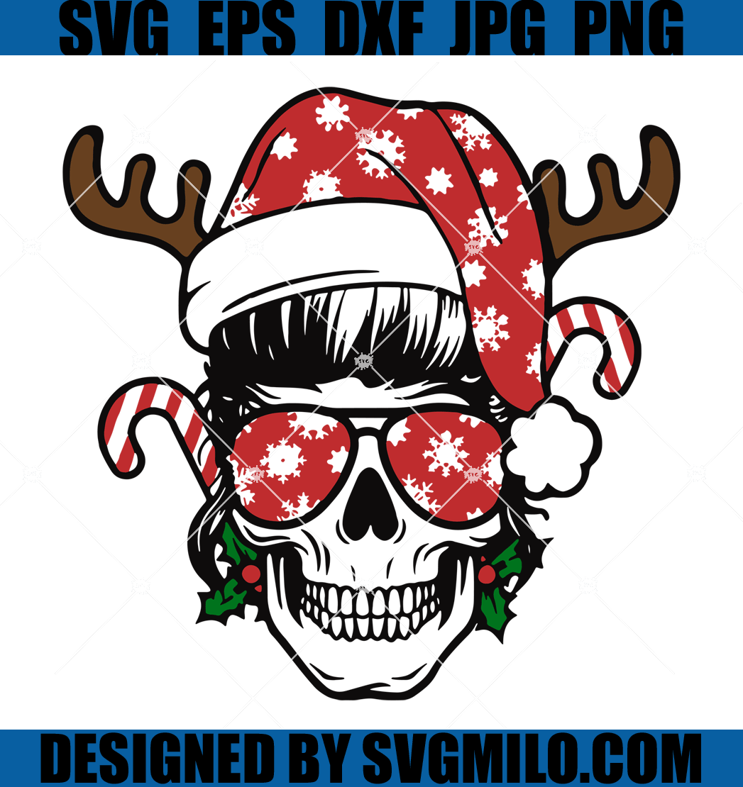Mom-Skull-Christmas-SVG