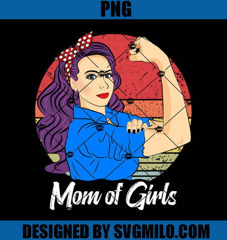 Mom of Girls Vintage PNG-Mother’s Day Sunset PNG