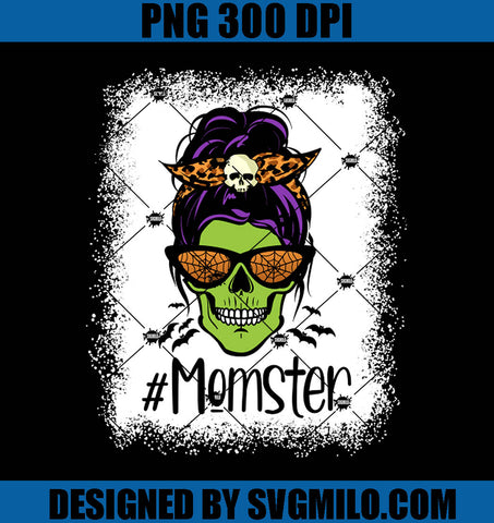 Momster Mom Skull PNG,  Momster Halloween PNG