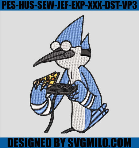 Mordecai-The-Video-Gamer-Magnet-Embroidery-Designs