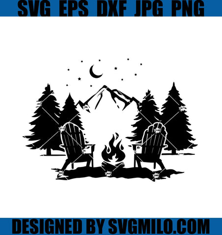 Mountain-Scene-With-Adirondack-Chairs-SVG_-Camp-Bucket-SVG_-Forest-Camping-SVG