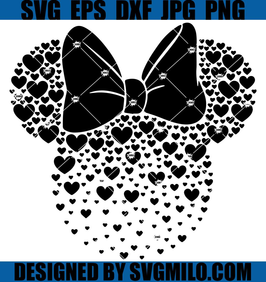 Mouse Hearts SVG, Mouse Valentine's Day SVG, Valentines SVG