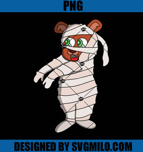 Mummy Bear PNG, Halloween PNG