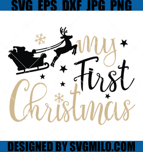 Christmas-Sleigh-Svg-My-first-Christmas-Svg-Christmas-Svg