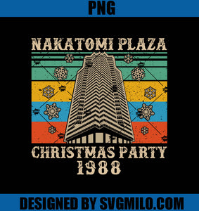 Nakatomi Plaza Christmas Party 1988 Vintage PNG, Christmas Party 1988 PNG