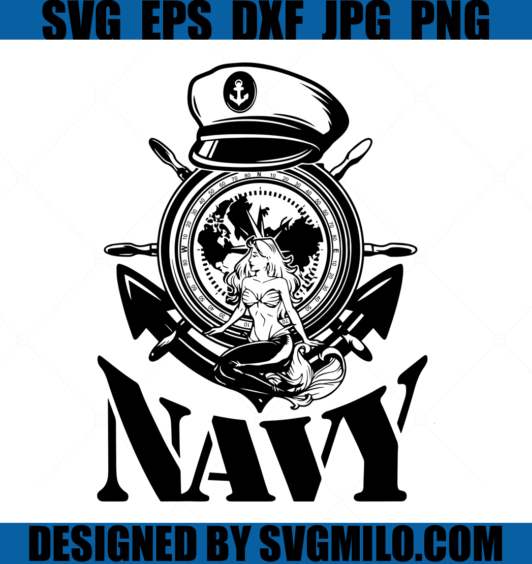 Navy-Mermaid-SVG-Anchor-SVG-Mermaid-Svg