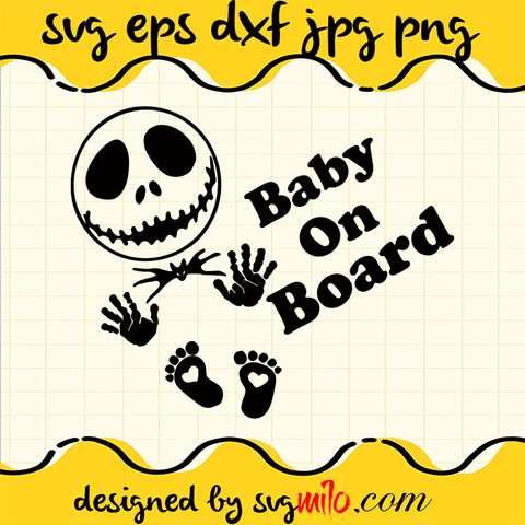 Nightmare-Before-Christmas-SVG,Jack-Skellington-Baby-On-Board-SVG