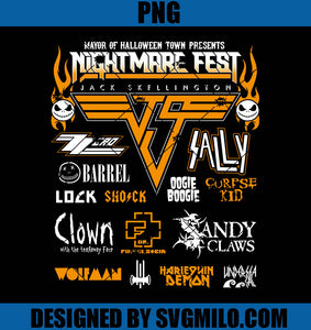 Nightmare Fest PNG, Nightmare Before Music PNG