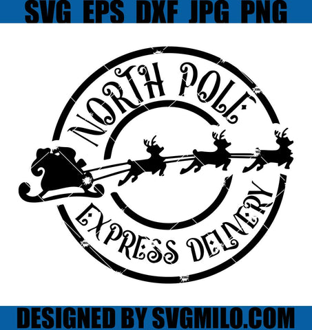 North-Pole-Express-Delivery-Svg_-Santa-Sleigh-Svg_-Xmas-Svg