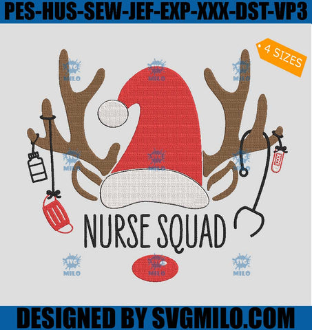 Nurse-Squad-Embroidery-Design_-Nurse-Christmas-Reindeer-Embroidery-Design