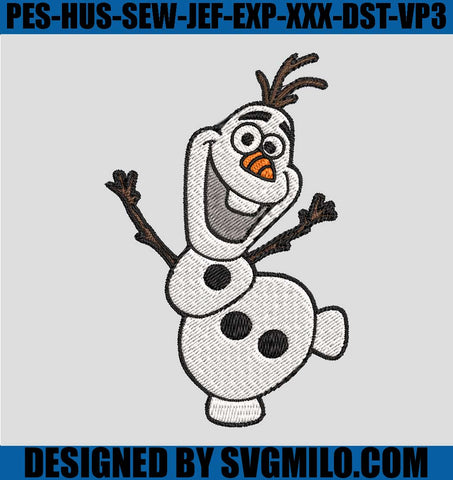 Olaf-Embroidery-Design