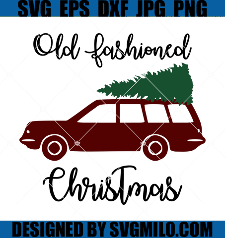 Christmas-Tree-Car-Svg-Old-Fashioned-Christmas-Svg