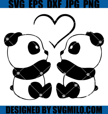 Pandas-And-Heart-SVG_-Cute-Pandas-SVG_-Funny-Pandas-SVG