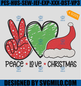 Peace-Love-Christmas-Embroidery-Design_-Hear-Santa-Hat-Embroidery-Design