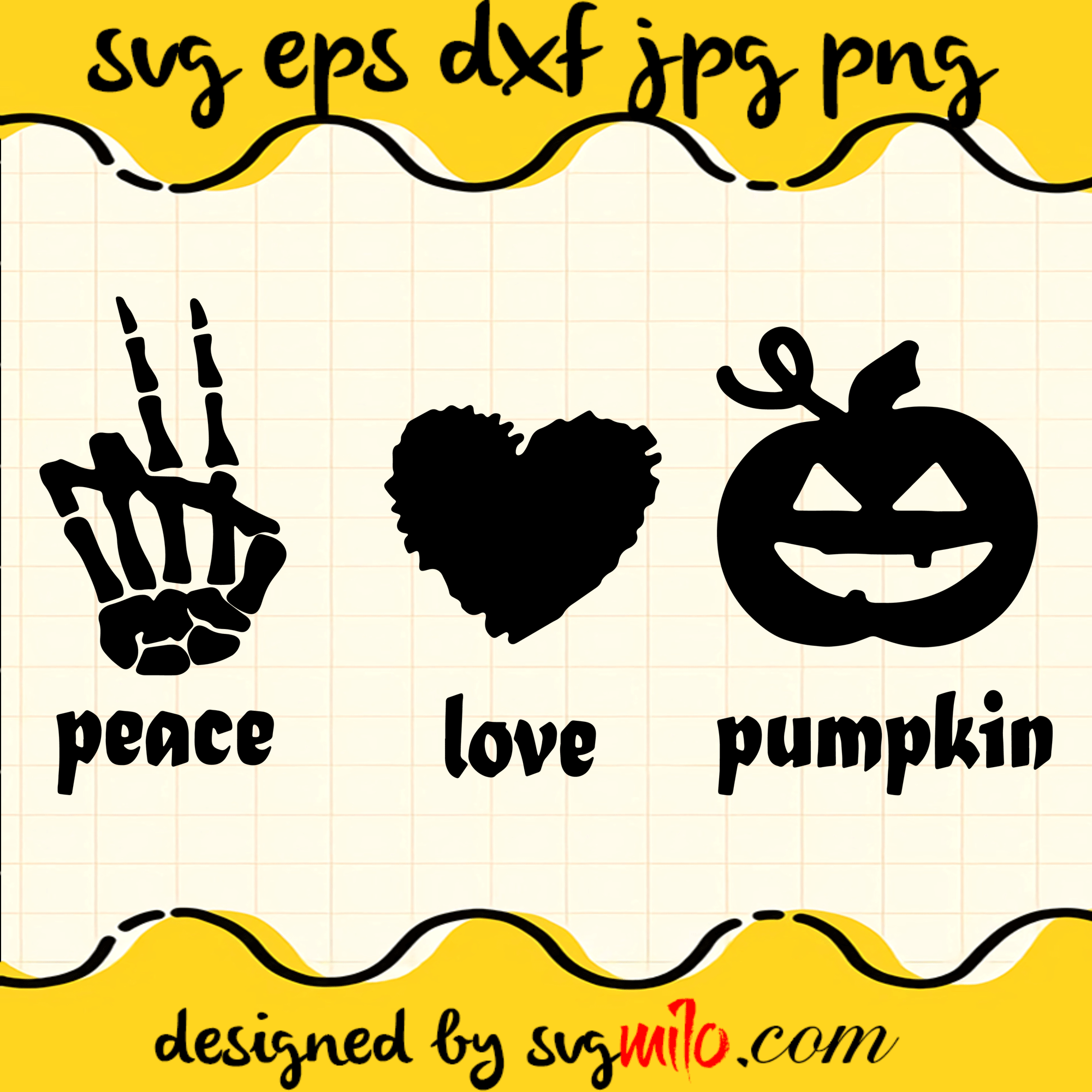 Peace Love Pumpkin Fall