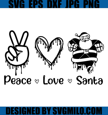 Peace-Love-Santa-Svg_-Santa-Claus-Svg_-Christmas-Svg_-Heart-Svg