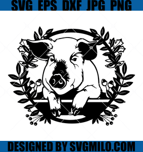 Peeking-Pig-SVG
