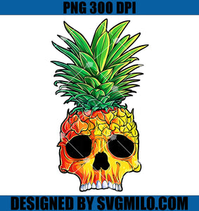 Pineapple Skull PNG, Aloha Beaches Hawaiian Summer PNG