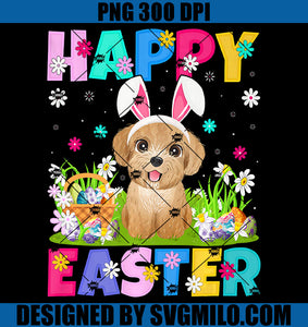Poodle Dog Happy Easter PNG, Bunny Poodle Easter Sunday PNG