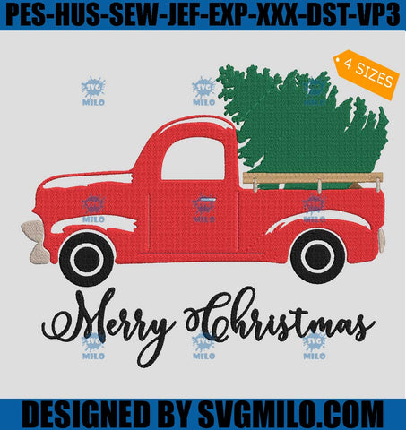 Red-Christmas-Truck-Embroidery-Design_-Xmas-Tree-Truck-Embroidery-Design