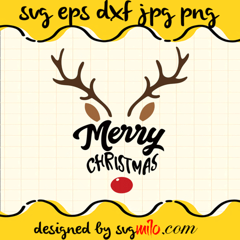 Reindeer Merry Christmas SVG