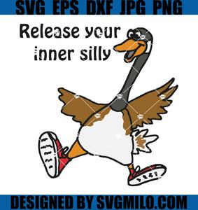 Release Your Inner Silly SVG, Goose Classic Round SVG