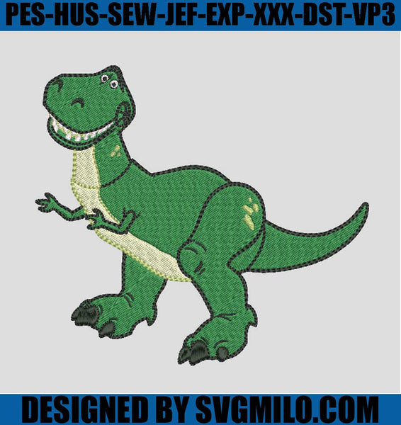 Rex Toy Story Embroidery Design