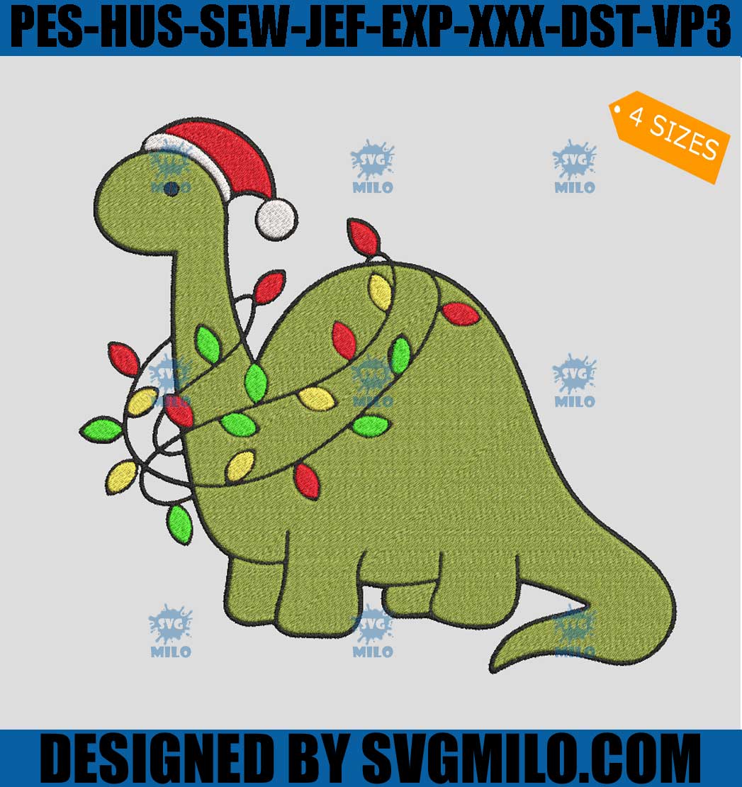    Roarsome-Christmas-Dinosaur-Embroidery-Design_-Dinosaur-Xmas-Embroidery-Design