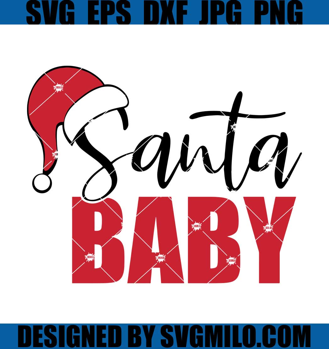 Santa-Baby-Svg_-Santa-Hat-Svg_-Xmas-Svg