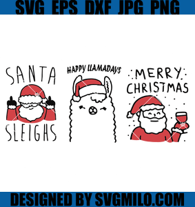 Santa-Claus-Bundle-Svg_-Happy-Llama-Days-Svg_-Merry-Christmas-Svg