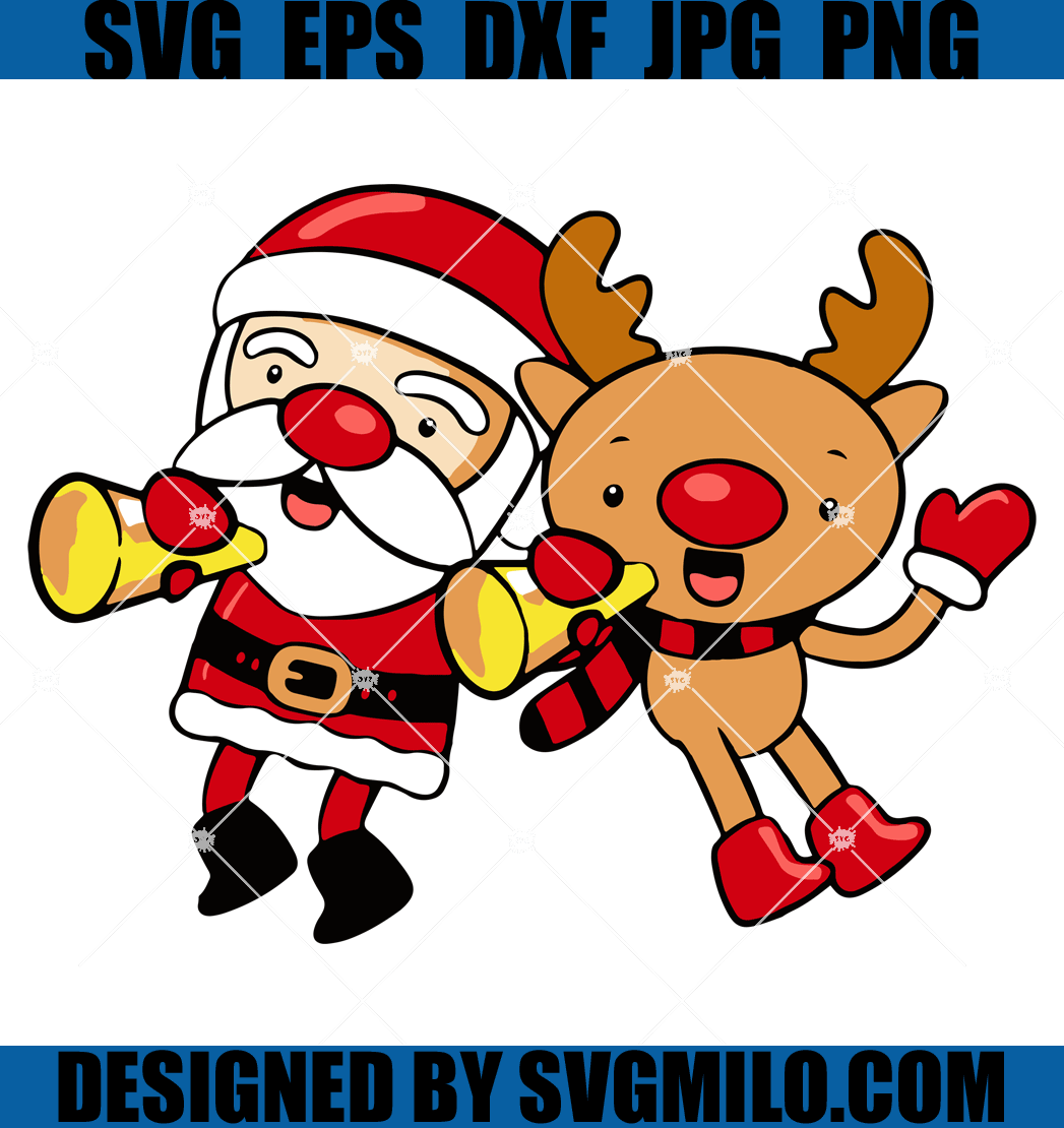 Santa-And-Reindeer-Merry-Christmas-Svg-Christmas-Svg-Reindeer-Svg