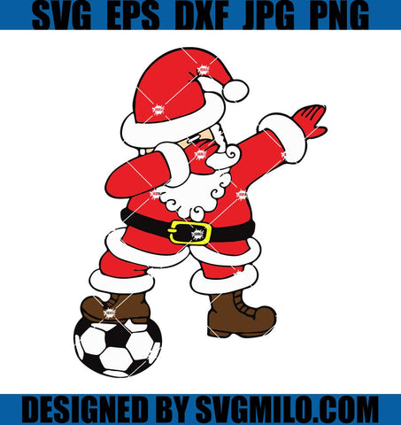 Santa-Dabbing-with-Soccer-Ball-Svg_-Football-Svg_-Santa-Claus-Svg_-Xmas-Svg