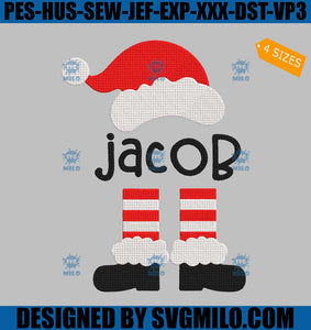 Santa-Elf-Embroidery-Design_-Santa-Hat-Santa-Boots-Embroidery-Design