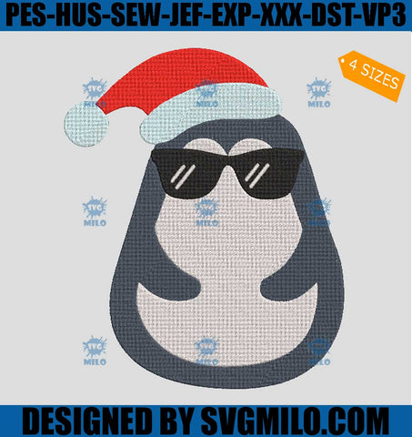 Santa-Penguin-Cool-Embroidery-Design_-Christmas-Penguin-Embroidery-Design