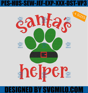    Santa_s-Helper-Embroidery-Design_-Elf-Paw-Embroidery-Design