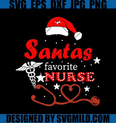 Santas-Favorite-Nurse-Svg_-Nurse-Christmas-Svg