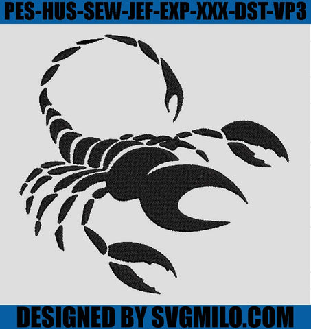 Scorpio-Embroidery-Design