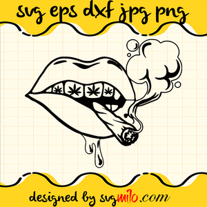 Sexy-Lips-Marijuana-Leaves-SVG