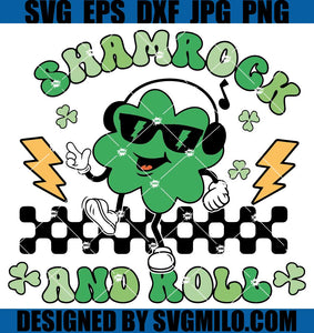 Shamrock-And-Roll-SVG_Retro-St-Patricks-SVG_-Funny-St-Patricks-Day-SVG