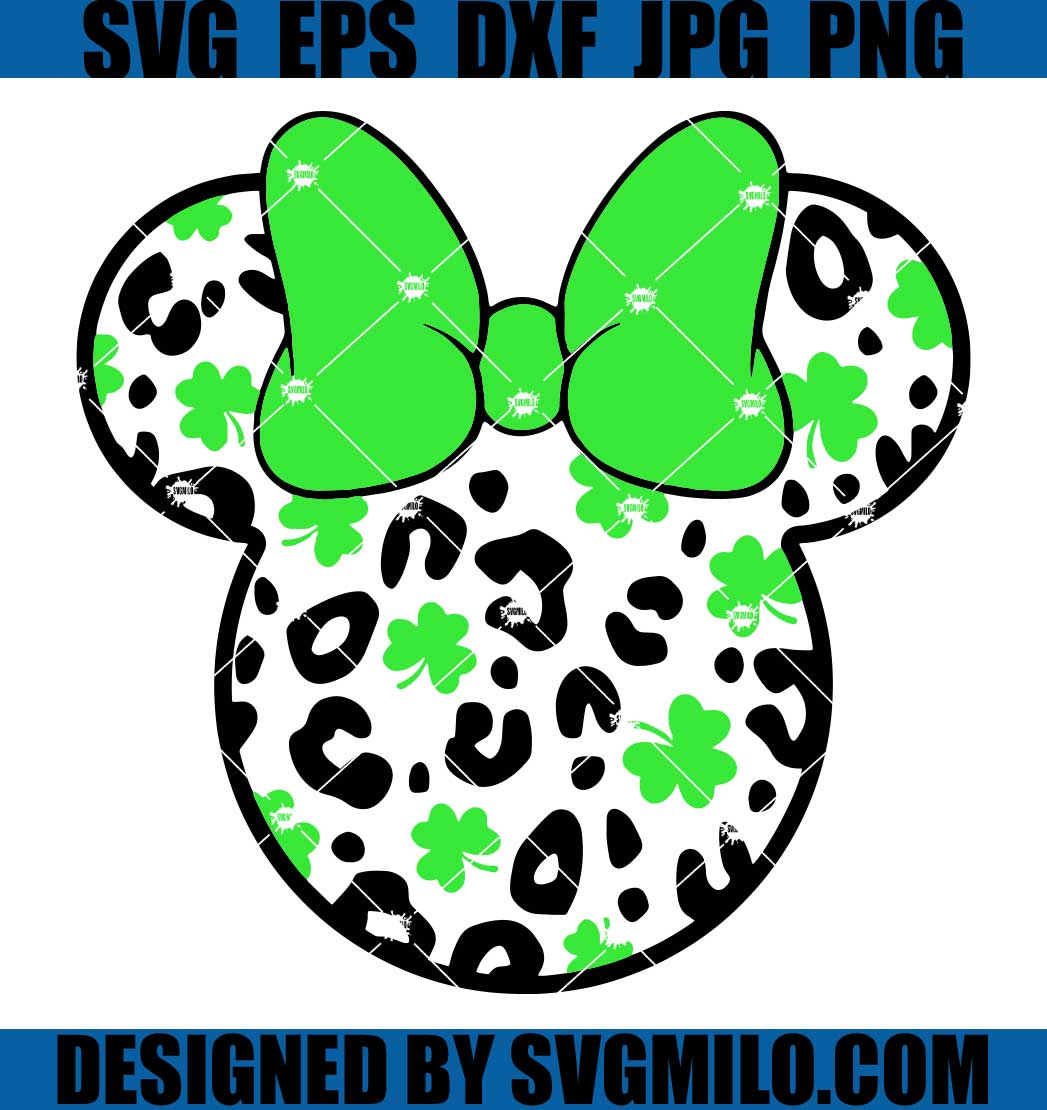 Shamrock-Leopard-SVG_-Minnie-Mouse-Head-SVG_-St.-Patrick-Minnie-Head-SVG